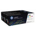 HP 305A cartouche de toner cyan magenta et jaune 2.600 p. pack de 3