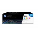 HP 304A cartouche de toner cyan magenta et jaune 3 x 2.800 p. pack de 3